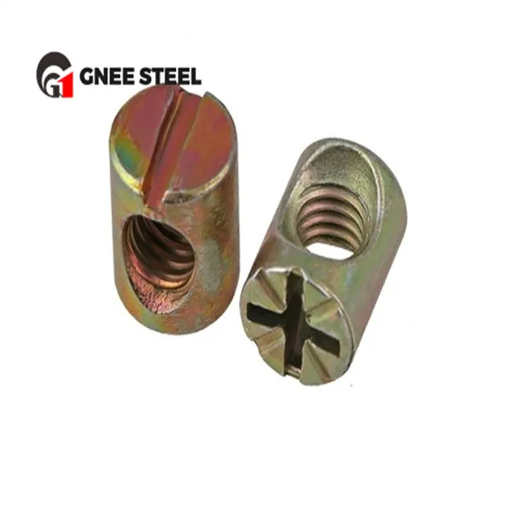 Porcas de barril de cobre e latão