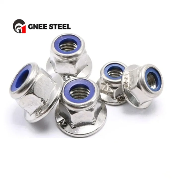 DIN 1663 Porca de fixação de nylon com flange sextavada