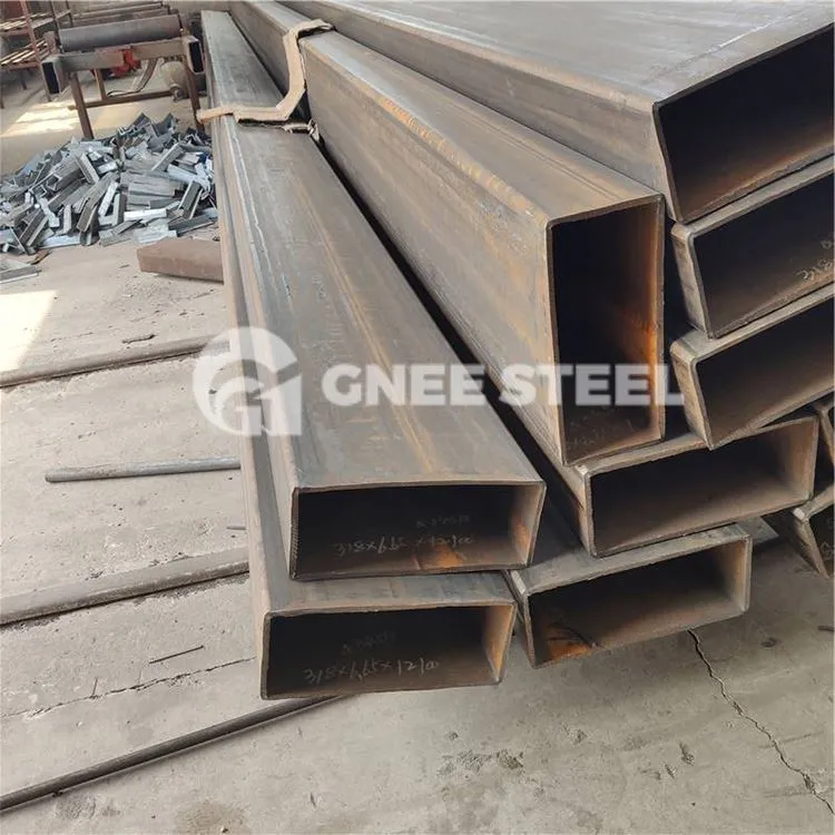 Seções ocas retangulares EN10210 com acabamento a quente