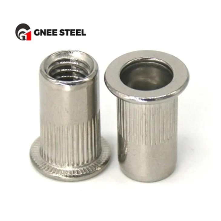 Porcas de rebite de aço inoxidável SS304